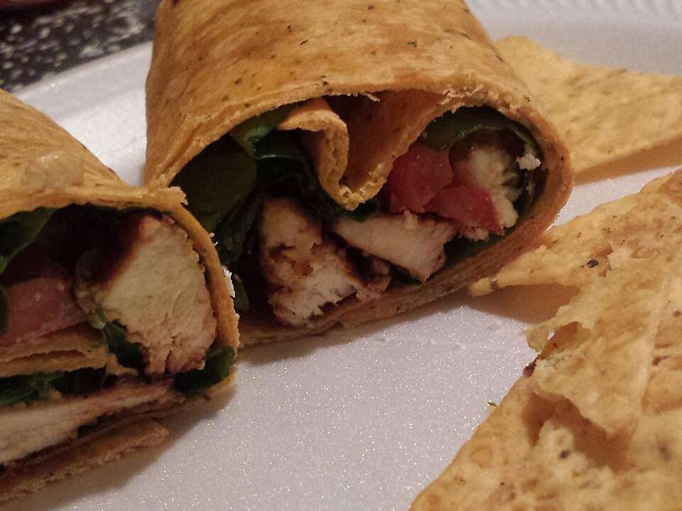 Chicken Feta Cheese and SunDried Tomato Wraps
