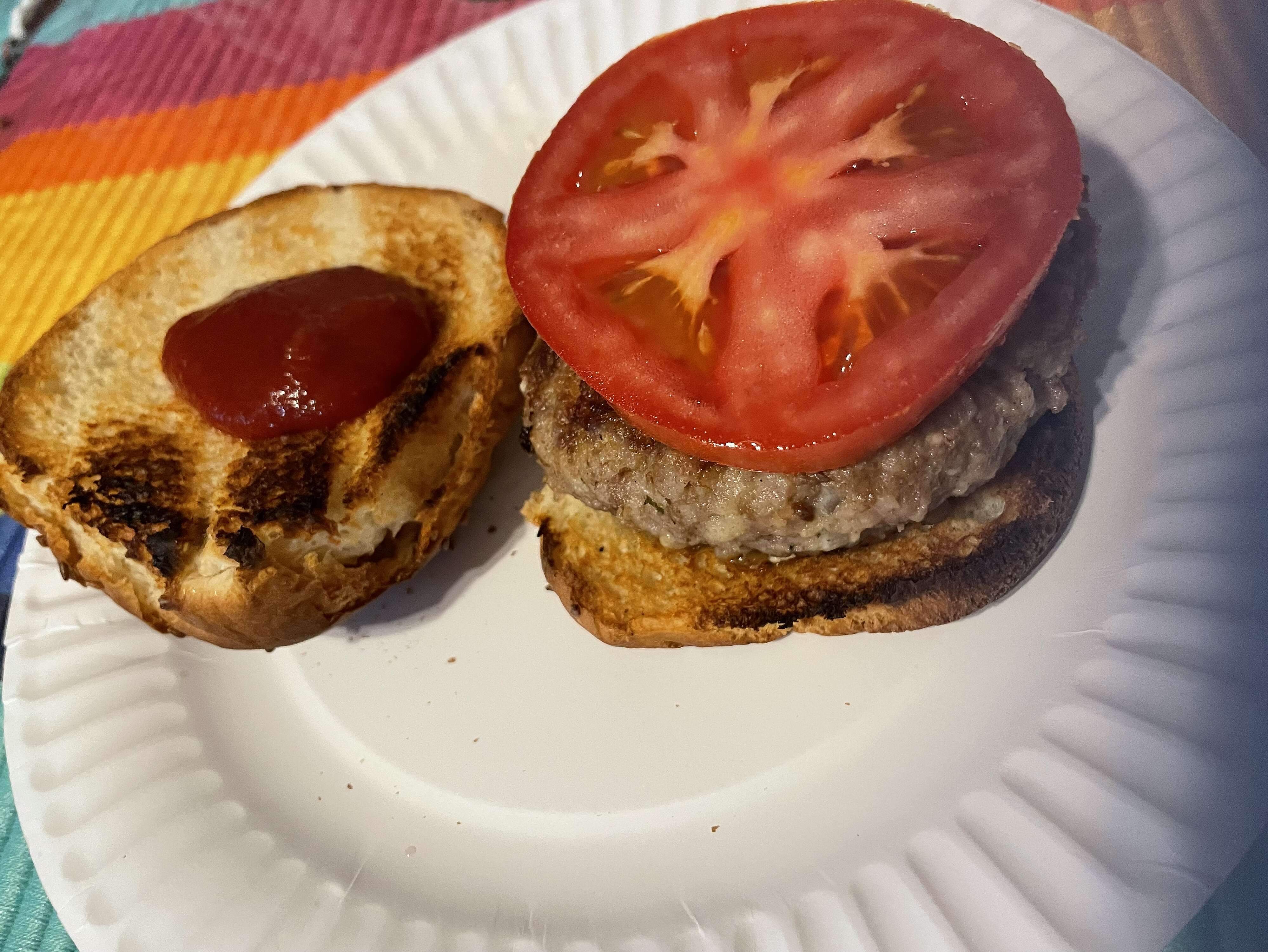 Goat CheeseStuffed Lamb Burgers
