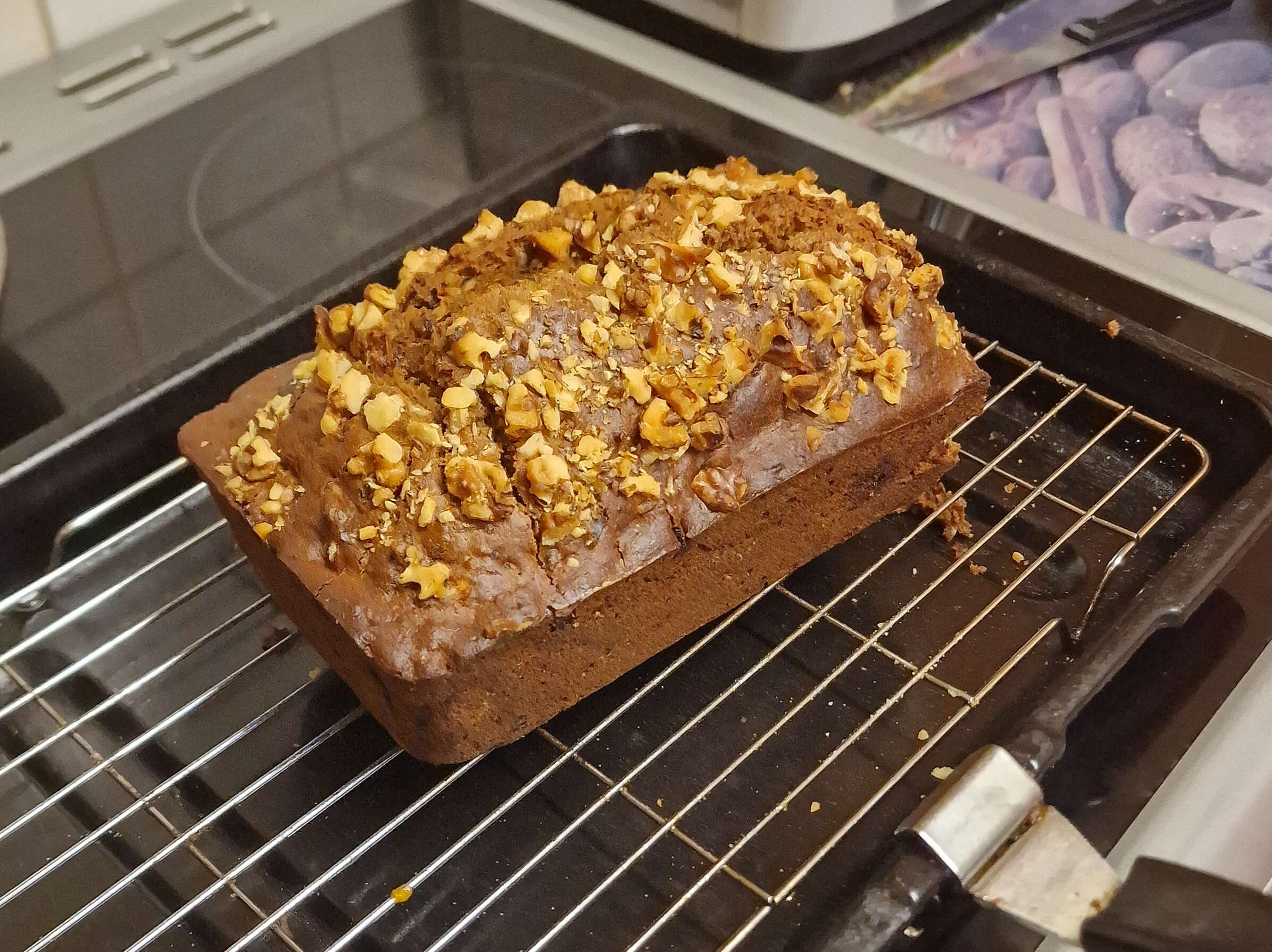 British Date and Walnut Loaf Cake