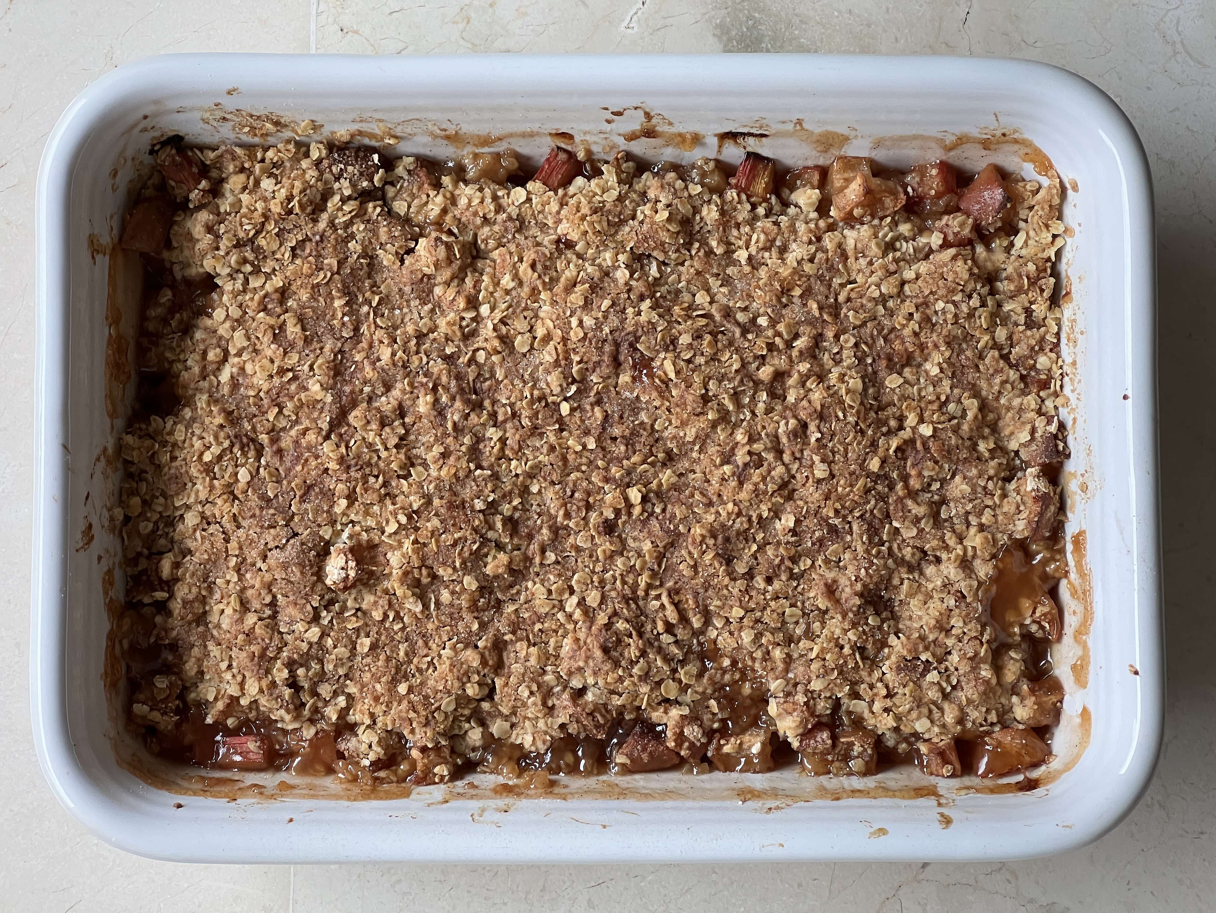 Apple Rhubarb Crisp