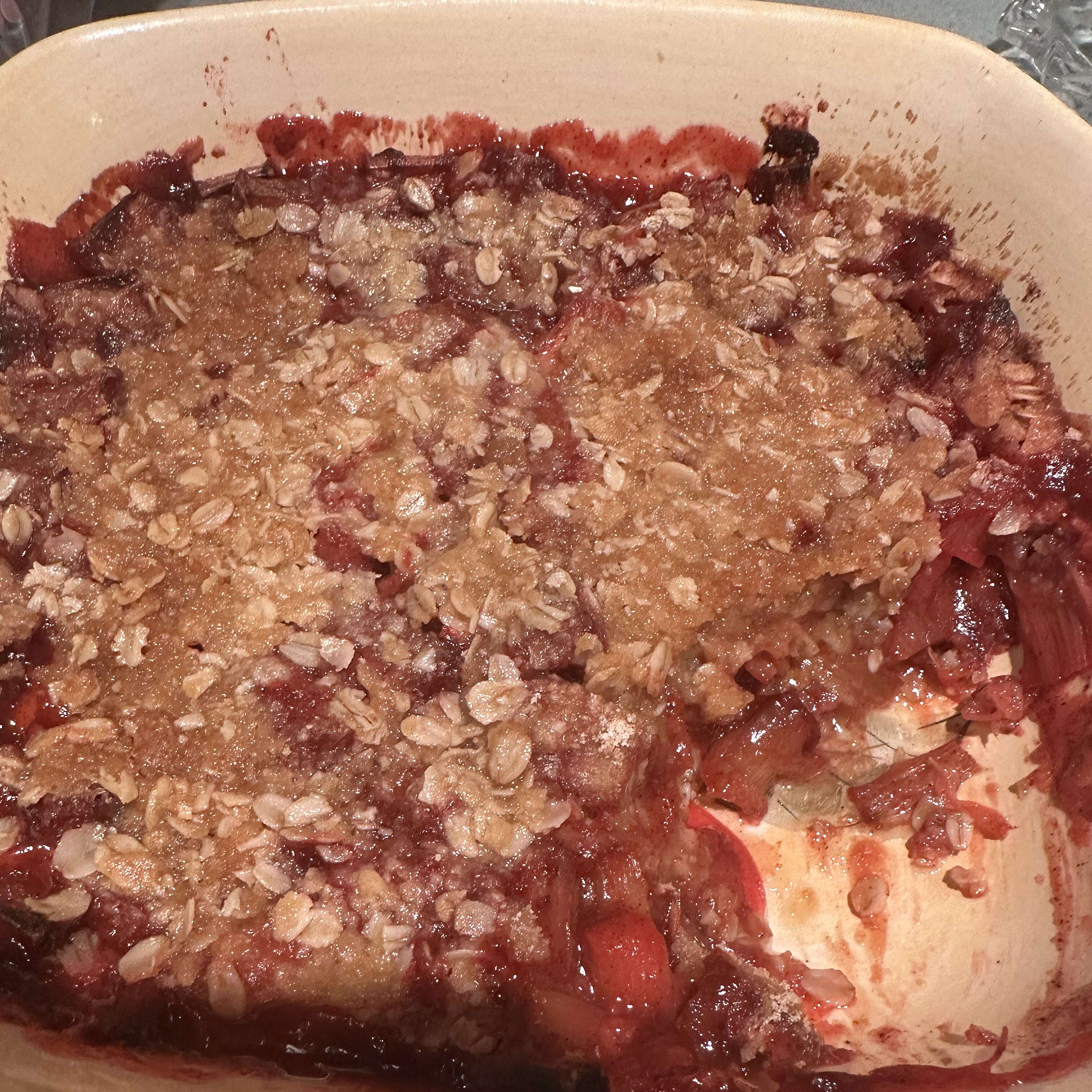 Mom39s Rhubarb Crisp