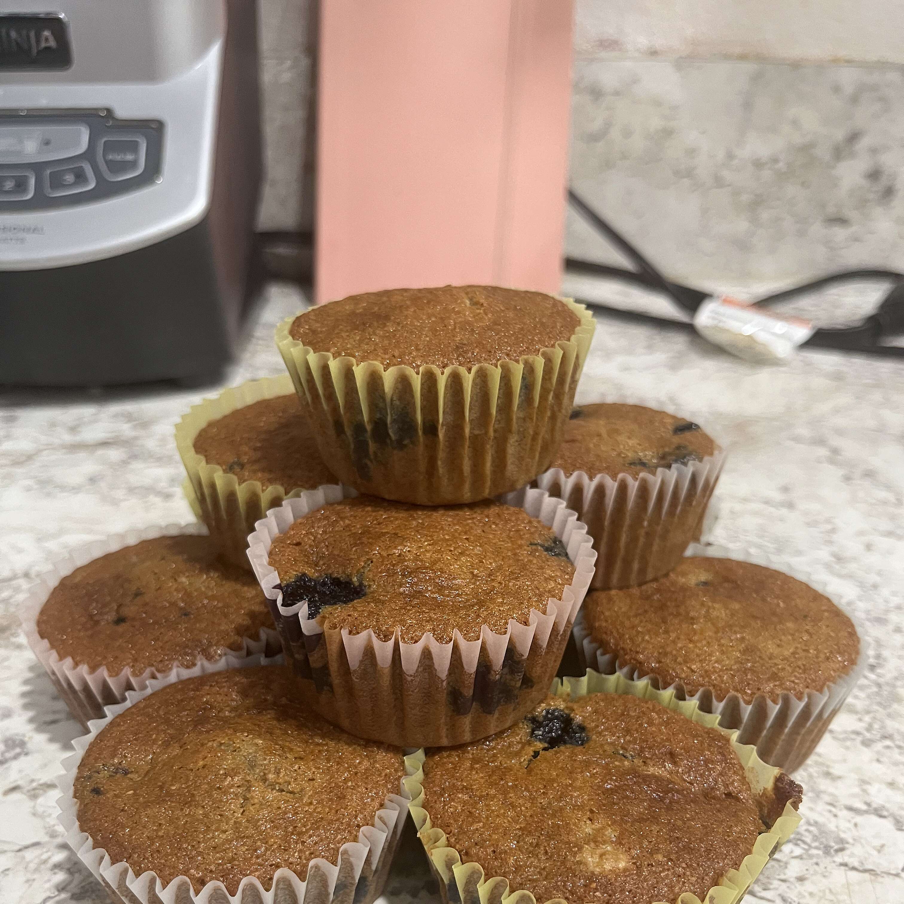 Whole Wheat Blueberry Muffins