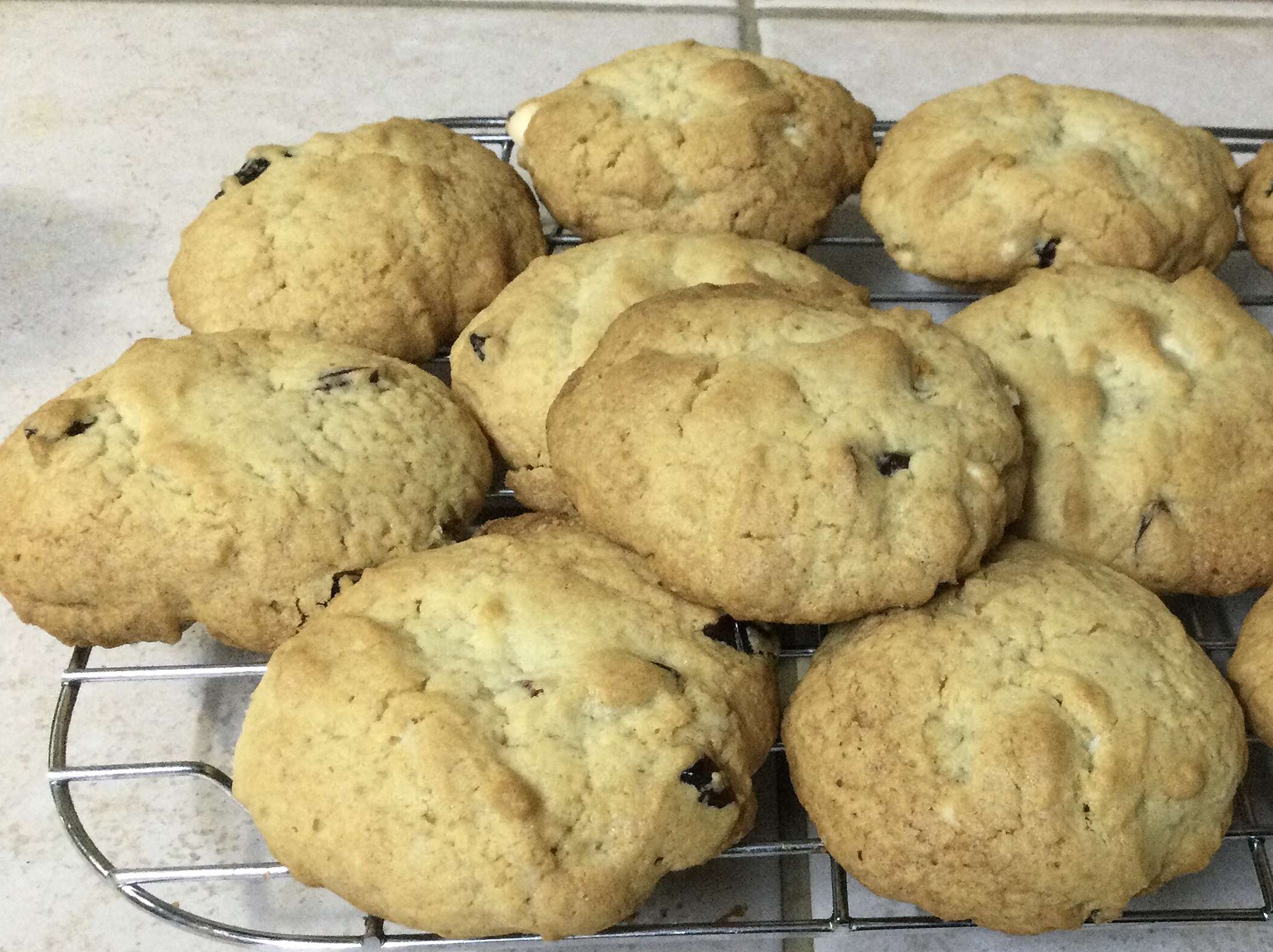 White Chocolate and Cranberry Cookies