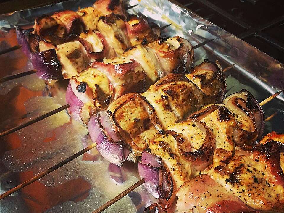Bacon Ranch Chicken Skewers
