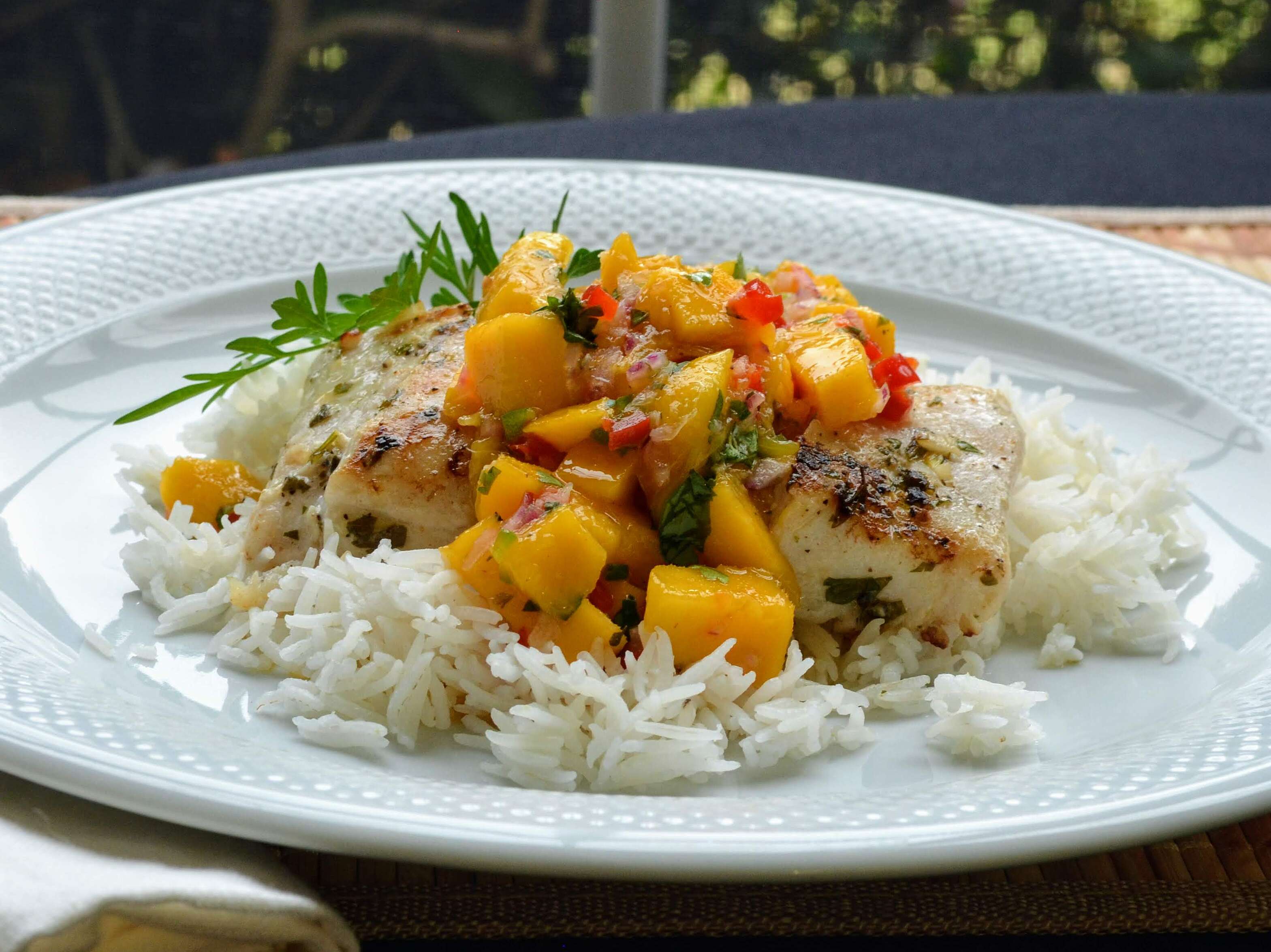 Grilled Tilapia with Mango Salsa
