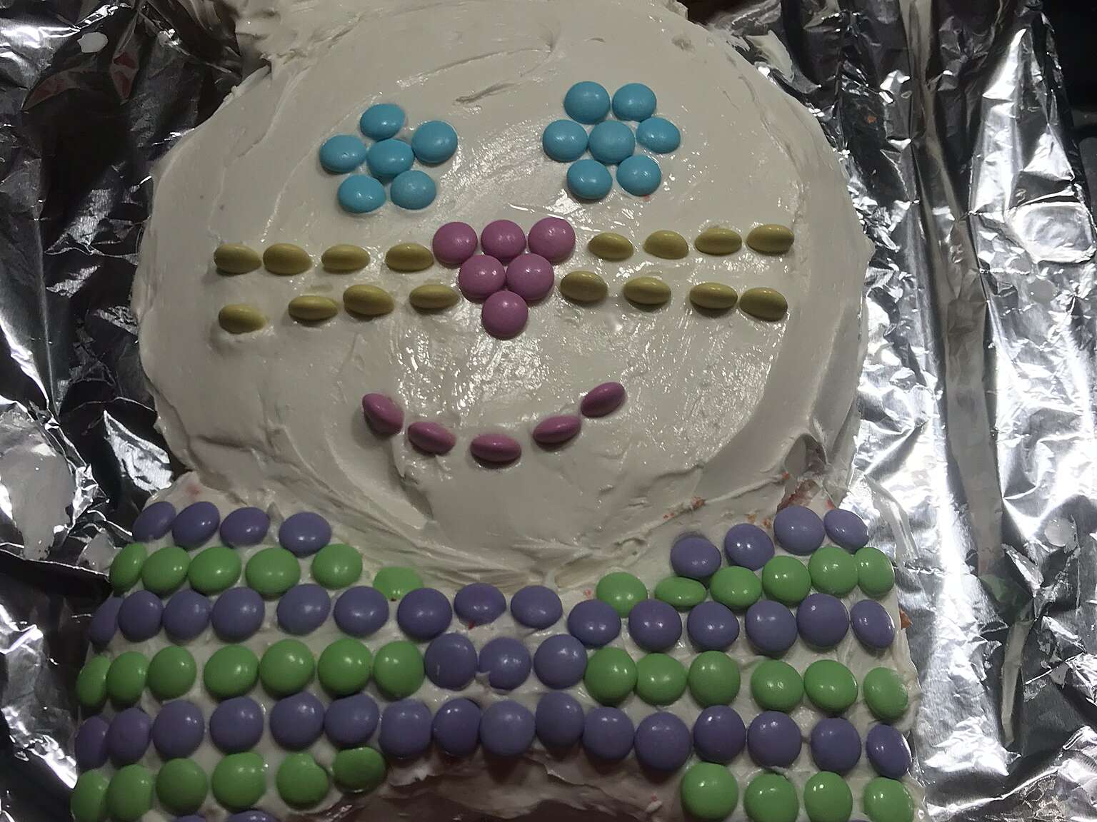 Rainbow Clown Cake