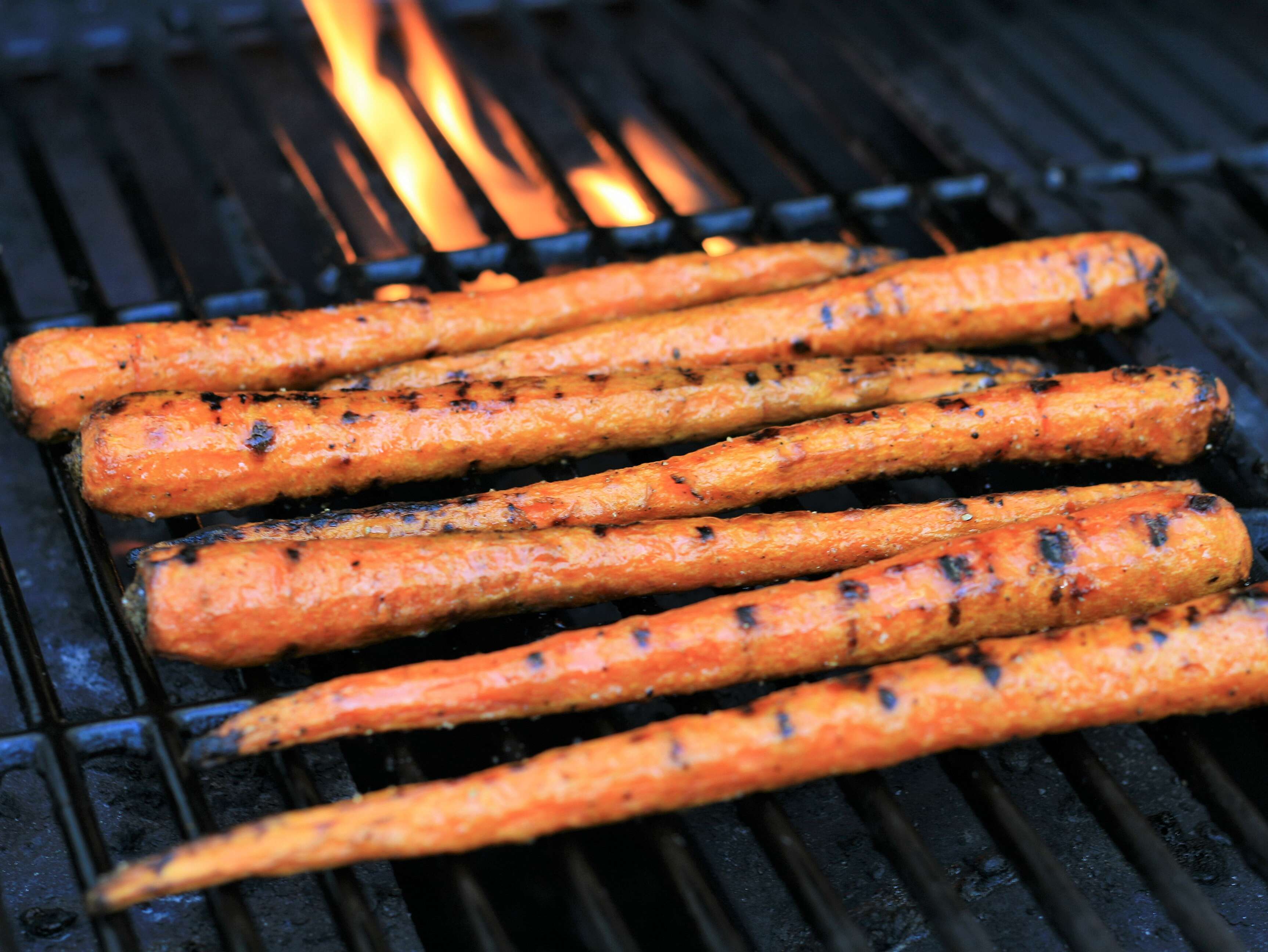 MapleGlazed Grilled Carrots