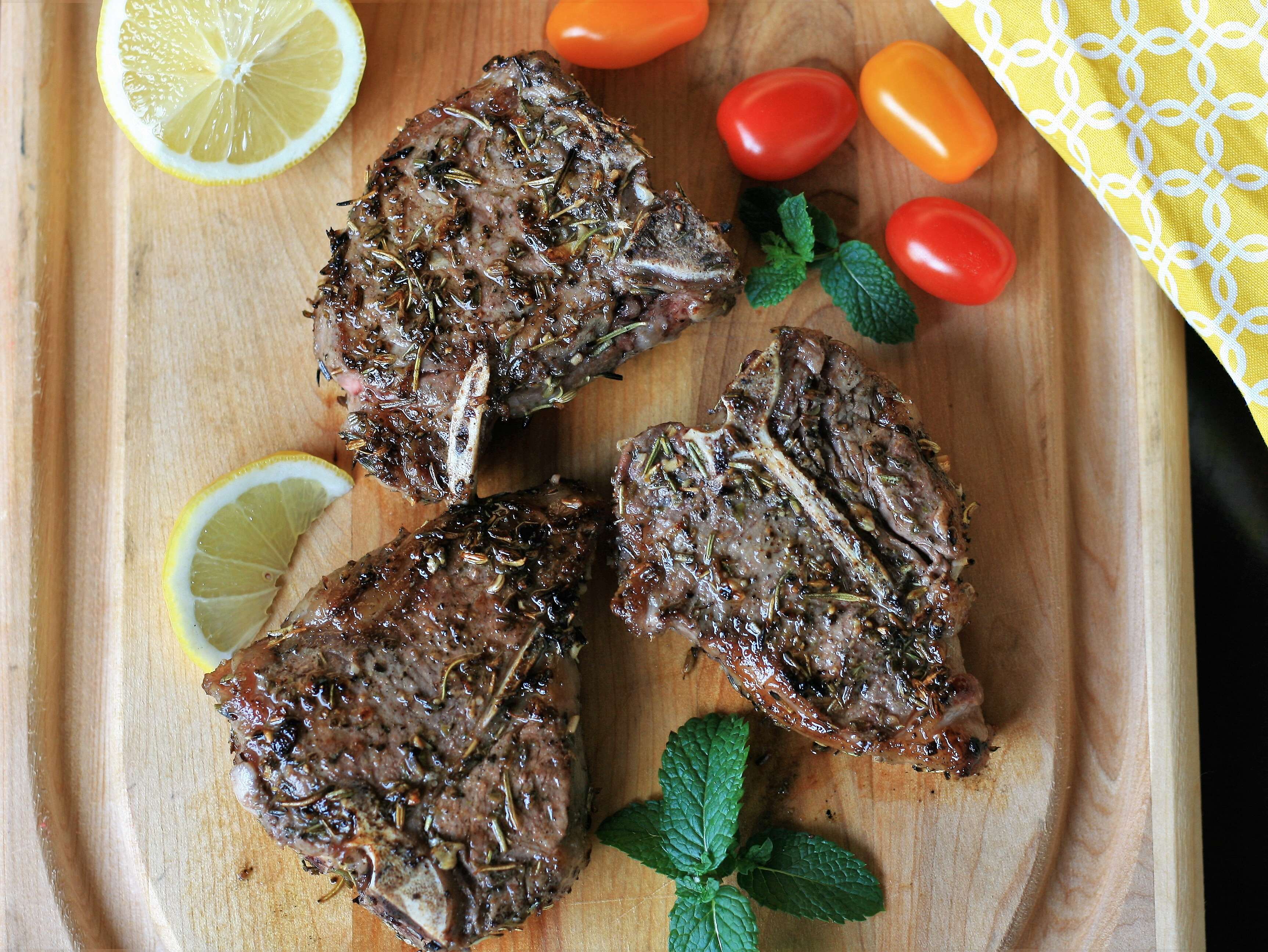 Grilled Lamb Loin Chops