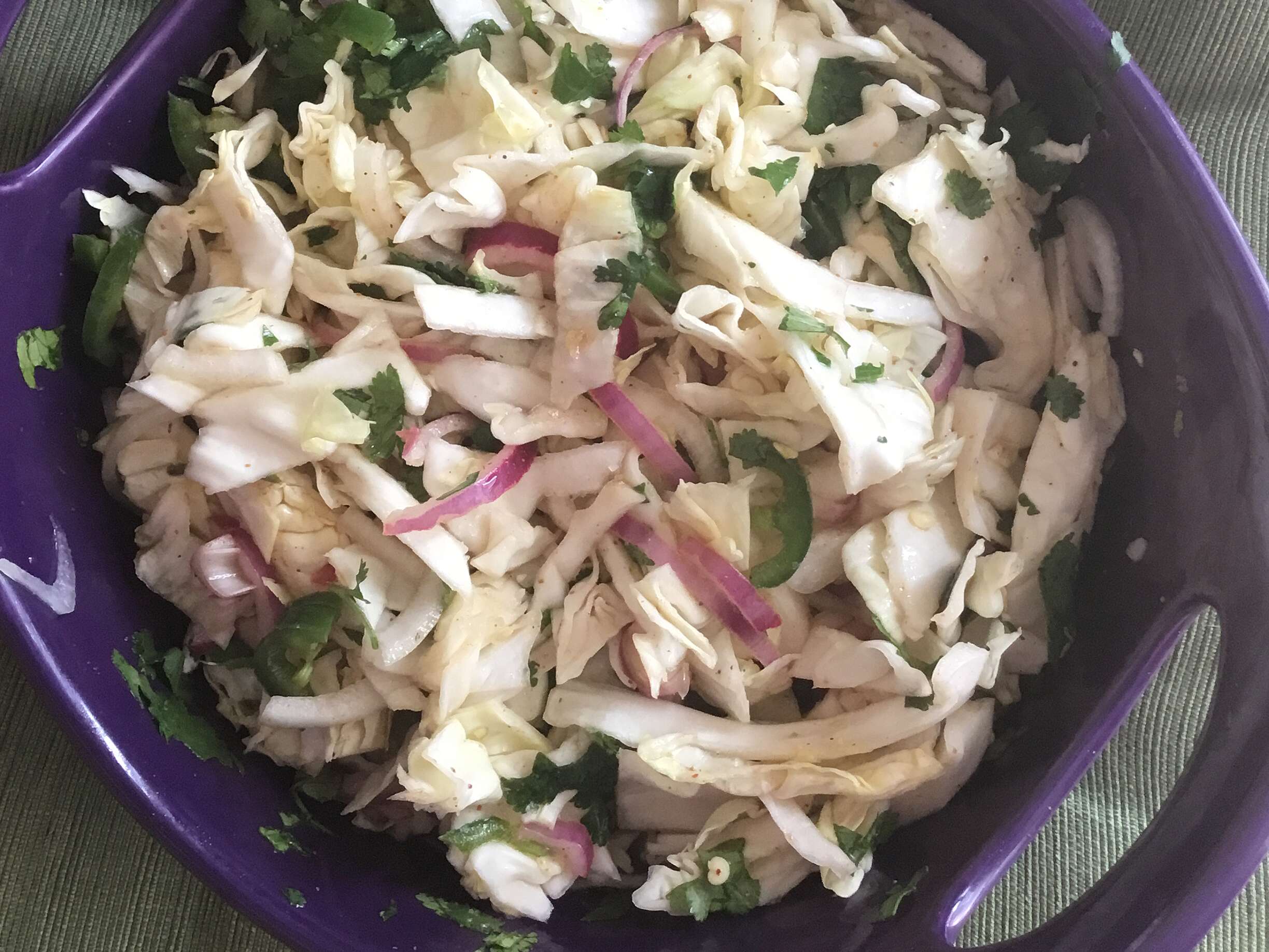 Pico de Gallo with Cabbage Mexican Coleslaw