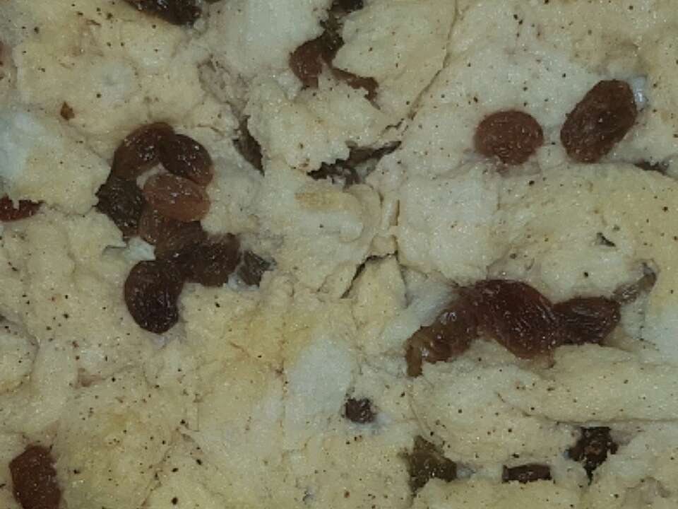 Bread Pudding with Raisins