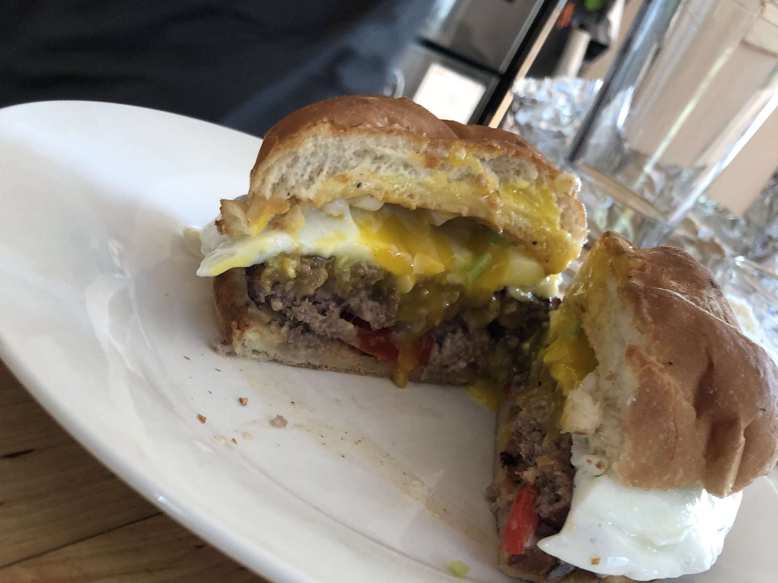 Sunnyside Burger with Chipotle Aioli