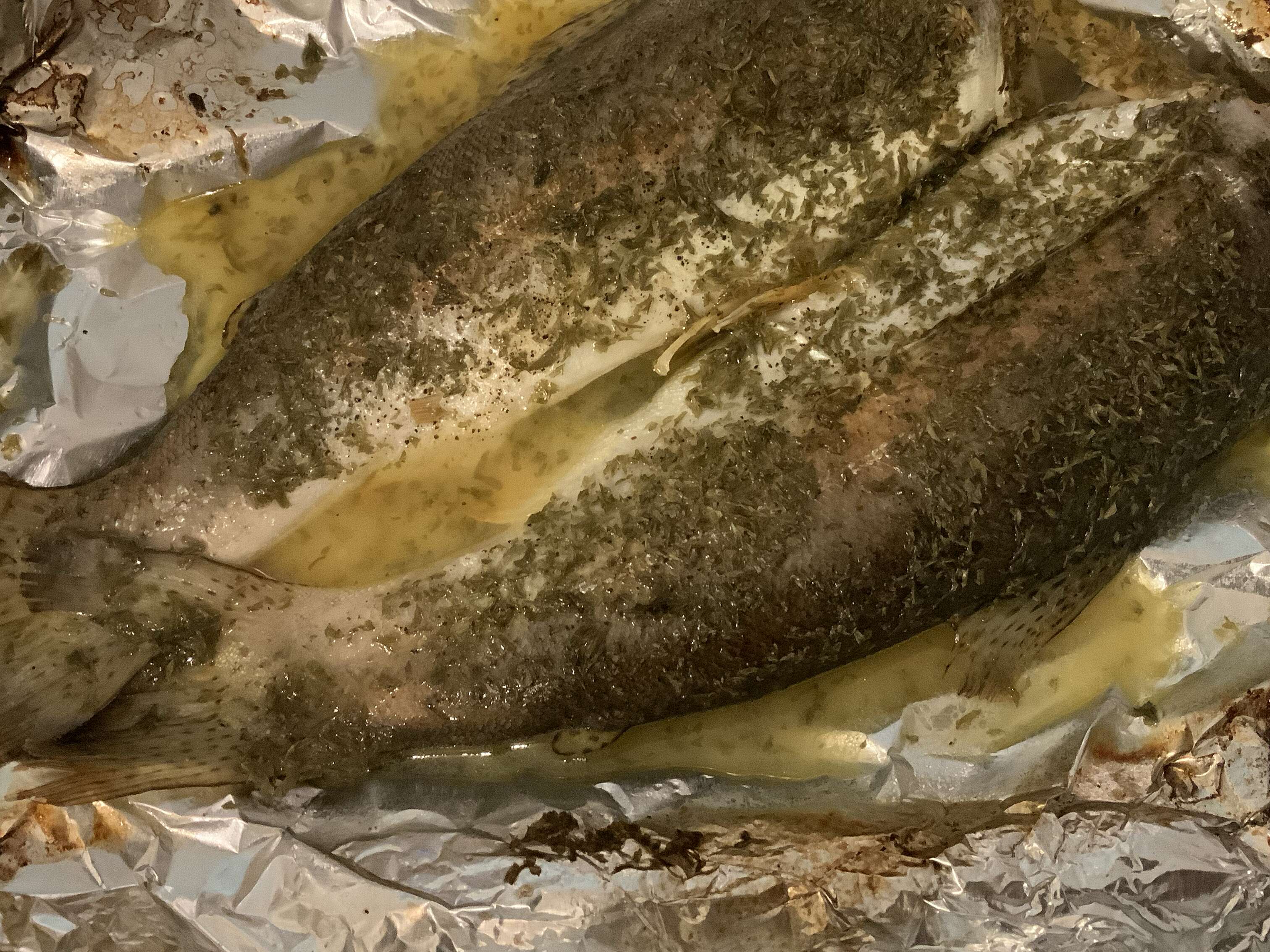 Foil Barbecued Trout with Wine
