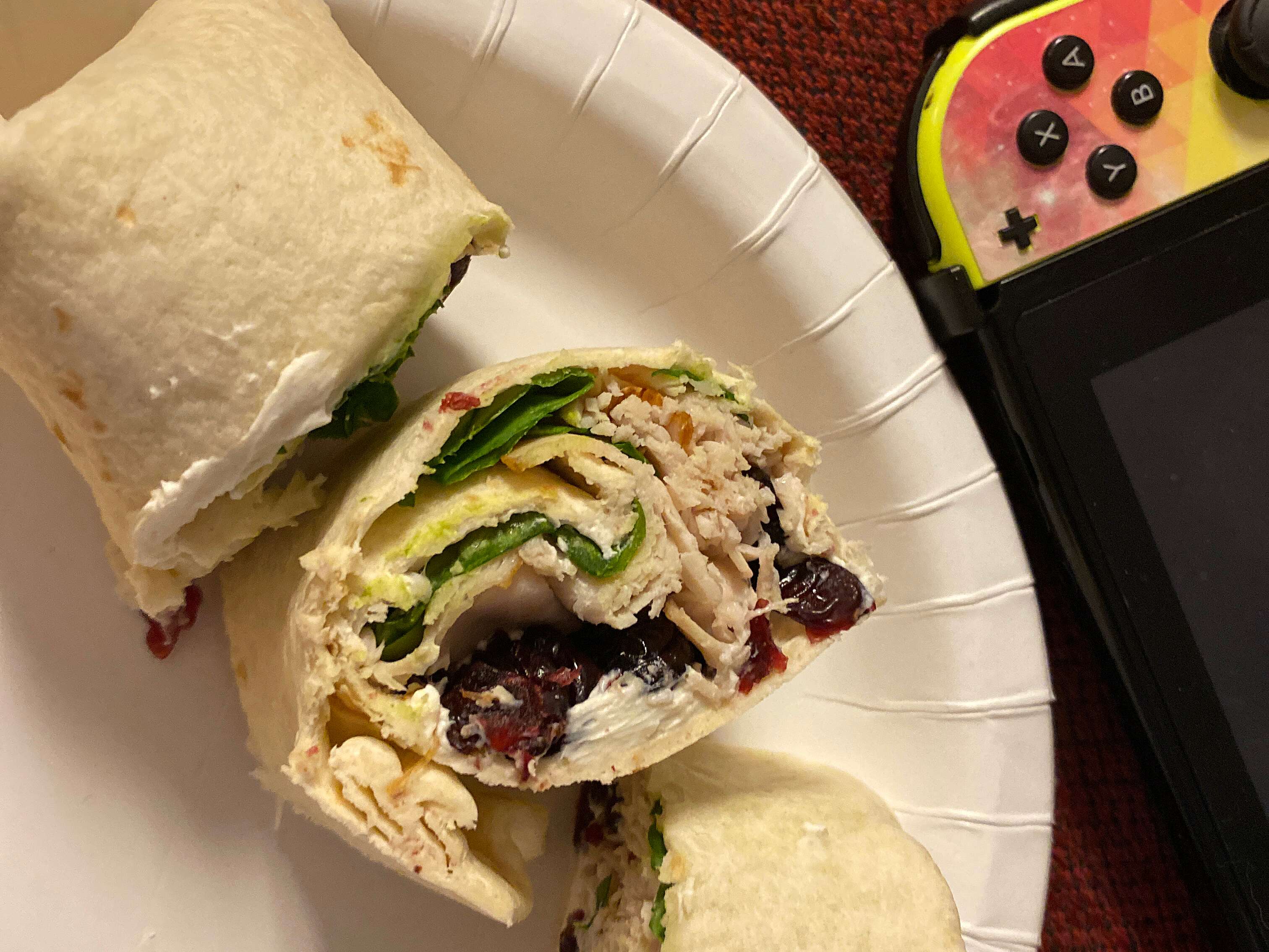 Turkey Cranberry and Spinach RollUps