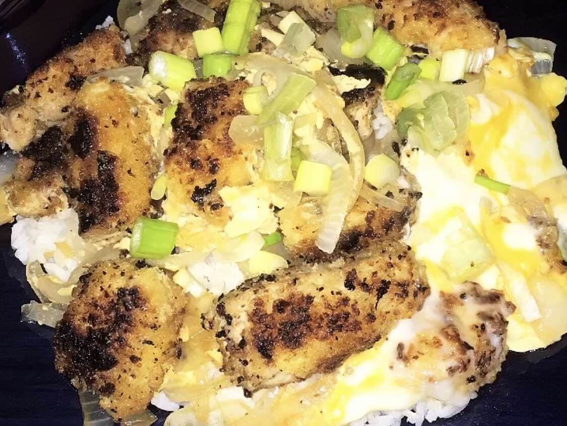 JapaneseStyle Crispy Fried Pork Bowl Tonkatsu Donburi