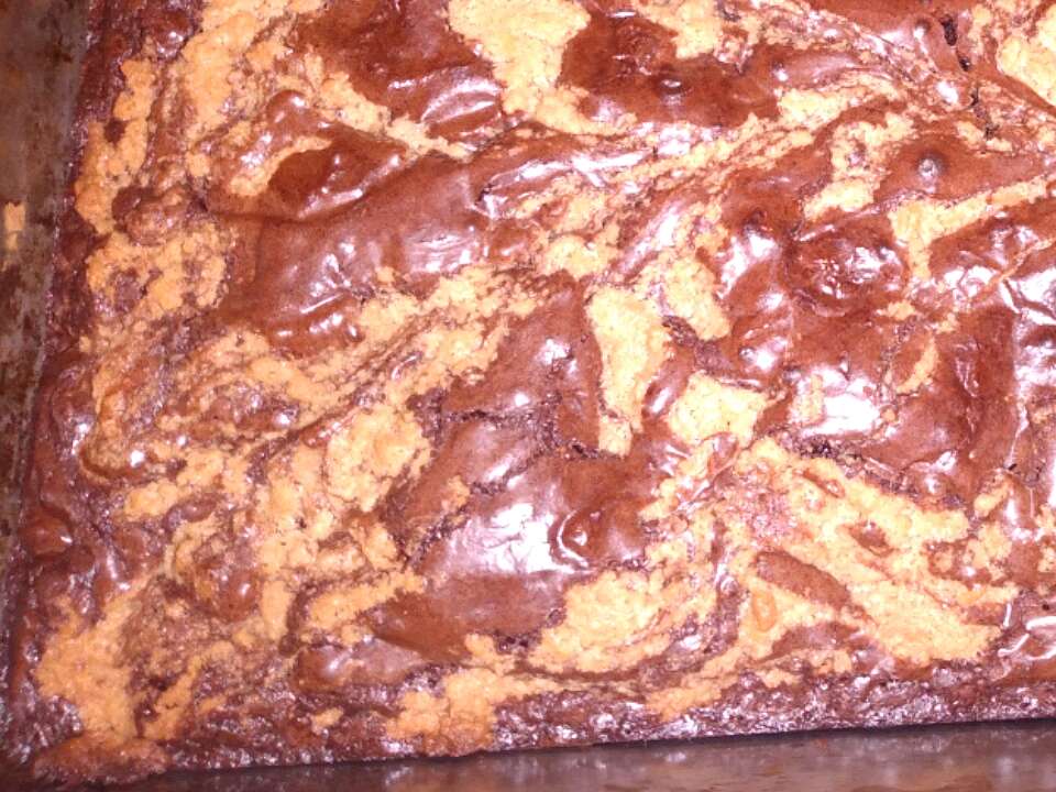 Swirled Peanut Butter Cup Brownies