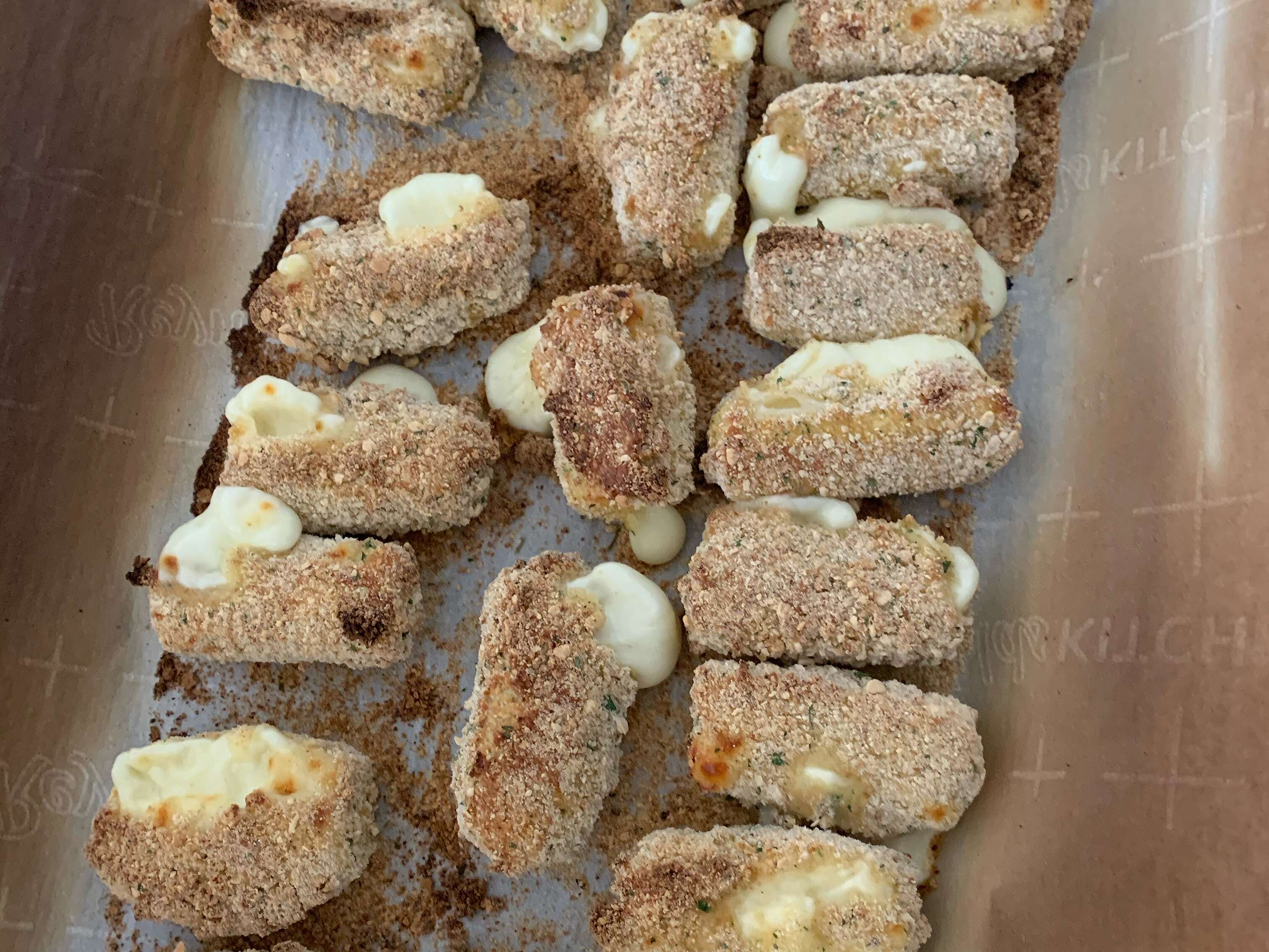 Light and Baked Mozzarella Sticks