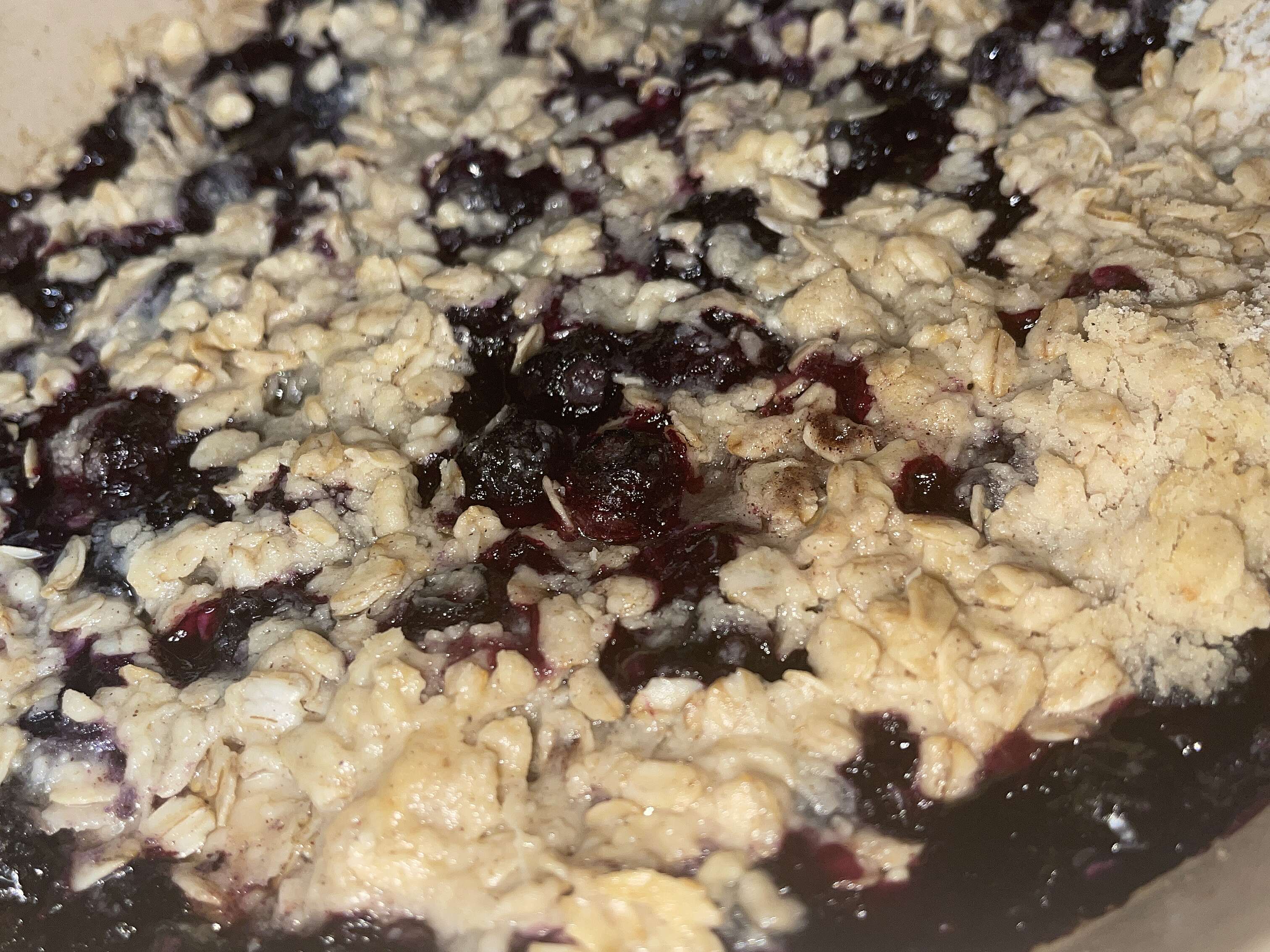 Blueberry Rhubarb Crisp