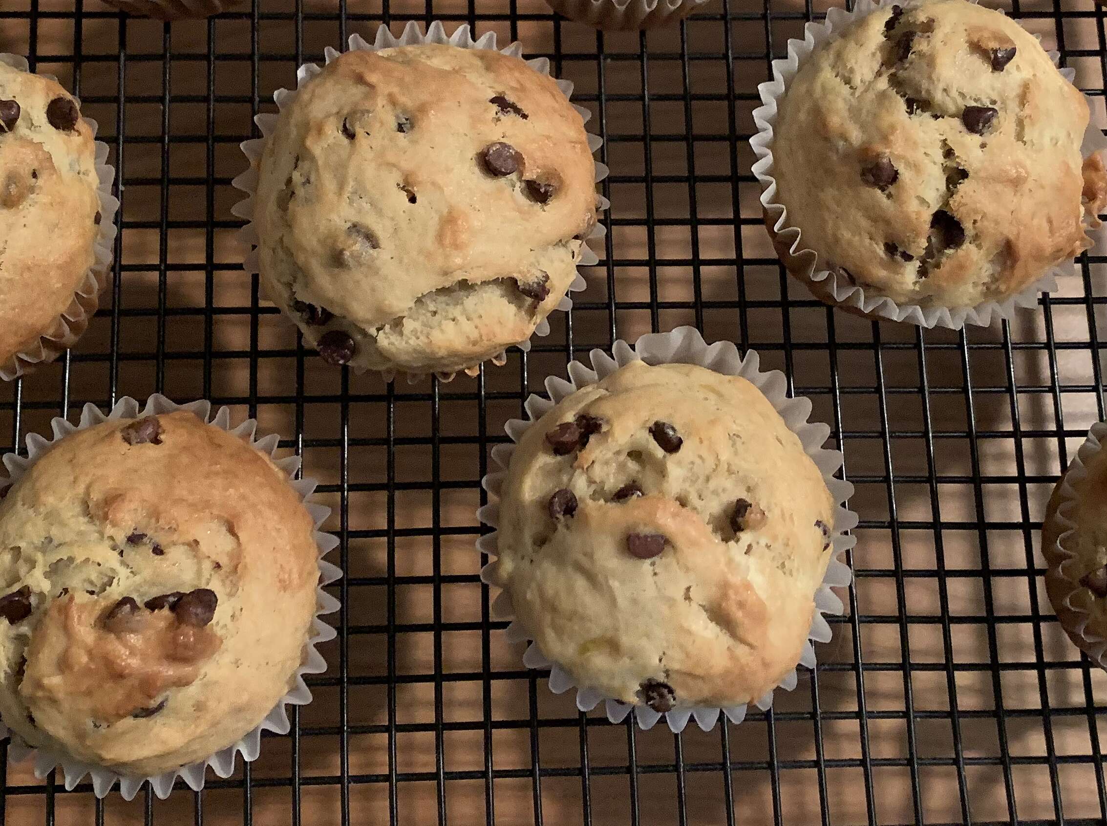 Most Requested Banana Chocolate Chip Muffins