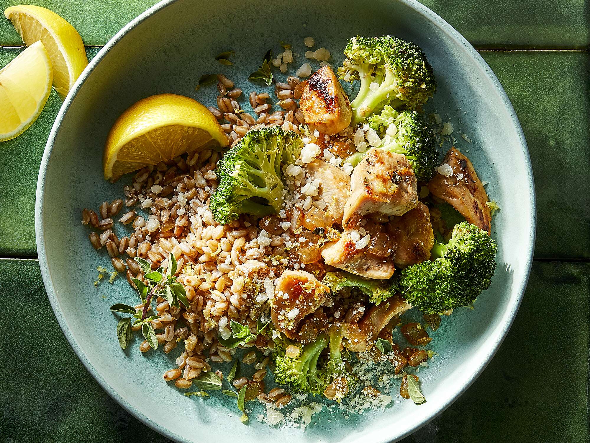 LemonParmesan Chicken and Rice Bowl
